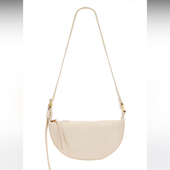 Half moon crossbody Allsaints cream leather - Picture 1 of 7